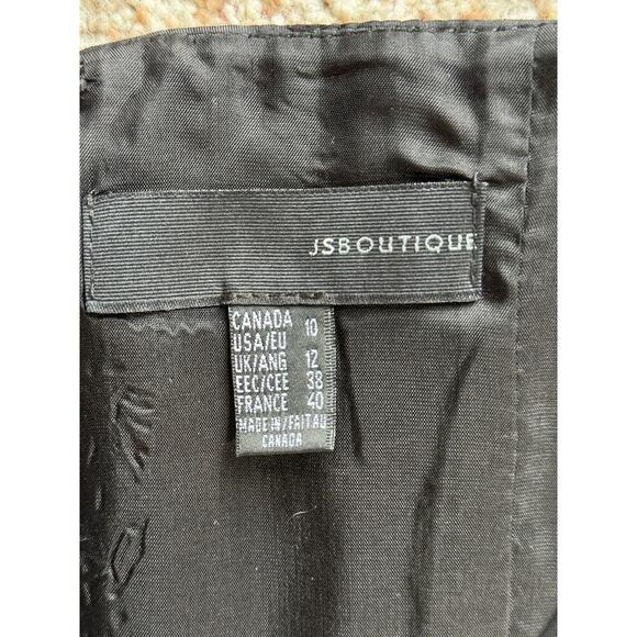 JBS Boutique, Womens Cocktail Dress, size 10, Black, flared, ruffle - Picture 8 of 9